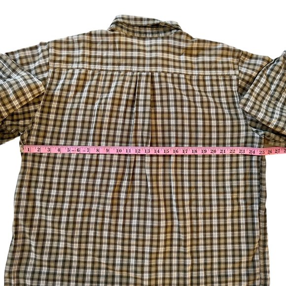 Carhartt Men's Original Fit Loden Green Cotton Flannel Button Up Shirt Size XL - Picture 11 of 12